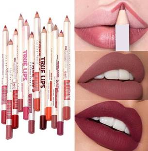 HUDA CRUSH Beauty STATUS Smoothing Hot Super Matte Lip Liner Set of 12 | Lip Filler