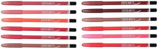 Libline Waterproof Professional Matte Super Matte Lip Liner Pencil - Set of 12