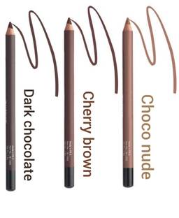 SKYBOAT MULTI COLOR LONG LASTING LIP LINER 3 PC (DARK CHOCOLATE, BROWN & CHOCO NUDE)