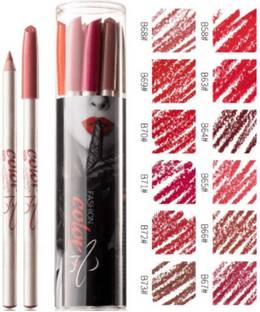 LOVE HUDA Waterproof Combo Fashion Color Lip Liner Pencils Pack Of 12 Matte Finish.