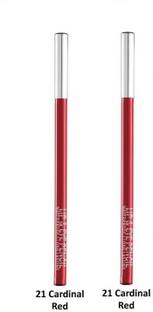FLENGO Lip Liner Pencil Long Lasting Pigmented Definer Waterproof Formula- Cardinal Red