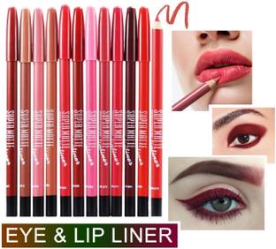GFSU - GO FOR SOMETHING UNIQUE Matte Lip Liner Pencil, Matte Finish, (Set Of 12)
