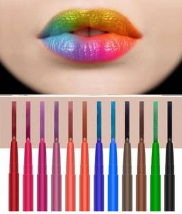 Neycare Lip Liner and Eyeliner (MultiPurpose) 12 Colors Set