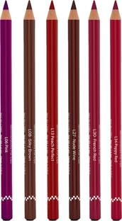 Glam21 Creamy Lip Liners|Long-Lasting Formula| Smudge-Proof |Lip Pencil | Multicolor