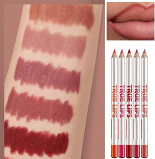 Facejewel Smudge Proof Super Smooth Long Lasting Lipliner Set-5