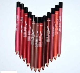 Trendy styler Menow Super Matte Smudgeproof Non Toxic Lipliner Pencil Set-12