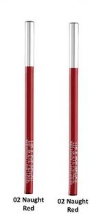 FLENGO Lip Liner Pencil Long Lasting Pigmented Definer Waterproof Formula-Naught Red