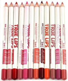 Love Kart True Lip Liner Legend Collection Set Pencil, Natural, Matte Finish (Pack of 12)