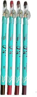 Facejewel Matte Glimmerstick Lipliner Multicolor 4pcs Set