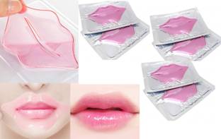 EVERERIN Lip Mask Sheet,Collagen Crystal Lip Masks,Pink