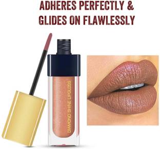 tanvi27 New Diamond Shine Lip Gloss for Supreme Shine, Peach Lipstick for Glossy Lip