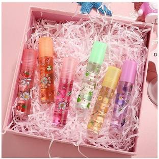 tanvi27 Fruit-Flavored Lip Gloss, Fresh Lip Glaze Transparent Colorless Moisturizing