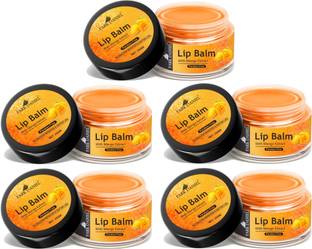 PARK DANIEL Mango Extract Lip Balm For Dry, Cracked & Chapped Lips - Pack of 5 Unit of 15gm