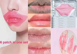 GABBU Set of 6 Collagen Crystal Lip Masks: Moisturizing, Nourishing, & Anti-Wrinkle