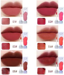 THTC Velvet Lip Glaze Pigment Transparent Ice Cube Matte Lipstick Combo