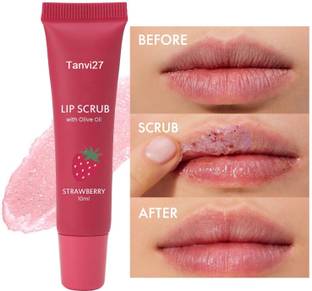 tanvi27 tanned darkened lips Lip Shine, Glossy, Soft With Moisturize Scrub