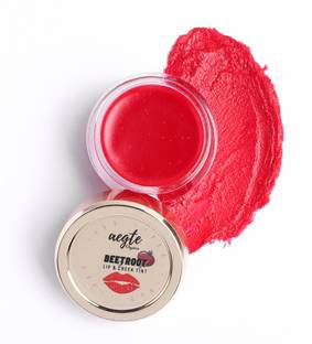 aegte Organics Beetroot Lip and Cheek Tint Balm for Women 15gm Lip Stain