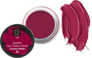 vonzo Lip and cheek tint with essential oils for lips,cheeks and eyelid shade 104 Lip Stain