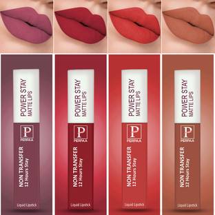 Perpaa Power Stay long-lasting & waterproof Liquid Lipstick Combo pack 4