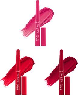 MILAP Pout It Out Lip Crayon Long lasting wear|With Jojoba & Avocado Oil|3 pc|11,5,1