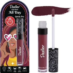 Dazller All Day Lipcolour, Ultra Intense Matte,Smudge-Proof, Lightweight,Up to 8Hrs Stay