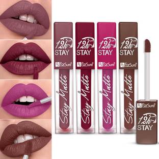 ForSure Non Transfer Waterproof Longlast Liquid Matte Mini Lipstick Pack Of 4