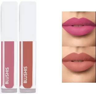 BLUSHIS Esclusive Enrich Liquid Lipstick Lip Colour Combo pack of 2 Nude Set