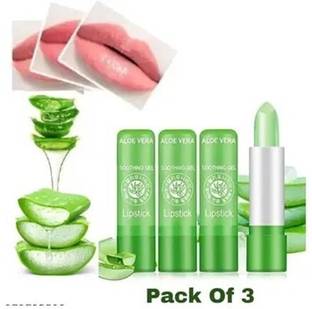 Zailie Aloe Vera Matte Lipstick Pack Of 3 Colour Change Magic Style
