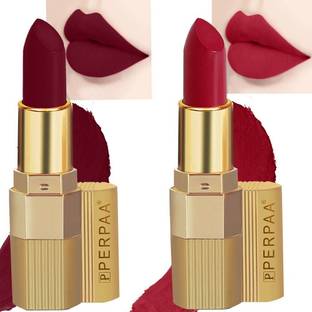Perpaa Xpression Sensational Creamy Matte Lipstick Weightless 2 Piece (5-8 Hrs Stay)