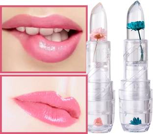 Phillauri CRUSH Beauty Crystal Korean Waterproof Jelly Flower Lipstick WInter Care Lip