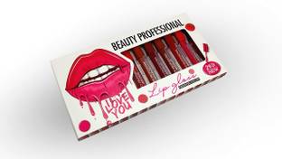 HUDABAR Super stay matte ink bold lip color liquid lipstick combo pack of 12