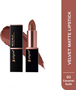 Pilgrim Matte Bullet Lipstick Intense Transferproof & Smudgeproof Caramel Guilt-02