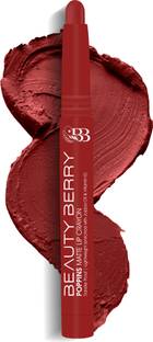 Beauty Berry Poppins Matte Lip Crayon Lipstick Enriched with Jojoba Oil & Vitamin E