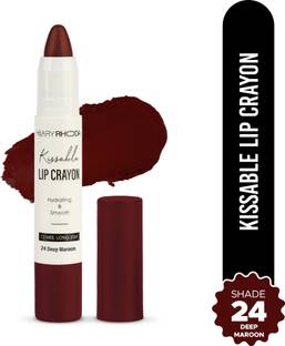 Hilary Rhoda Kissable Lip Crayon |12-Hour Stay | Highly Matte Finish & Pigmented Lipstick