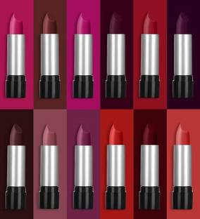 YELGO Best Matte Amplified Crème Balm Lipstick, Pack of 12