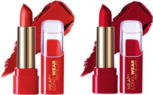MILAP Long Wear Matte Lipstick Waterproof & Smudge Proof Lipstick Combo