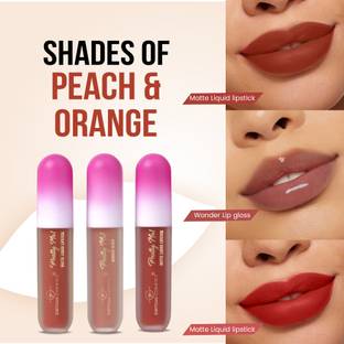 Shryoan Pretty Me! 2 Liquid Lipstick & 1 Lip Gloss | Transfer Proof & Highly Pigmented