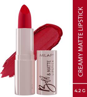 MILAP Bold & Matte Lipstick With Creamy Matte Finish & Luxurious Texture