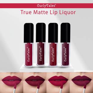CurlyTales Matte Lipstick Watertight and Weightless With Gluten Free Cruelty Free #CTL0645