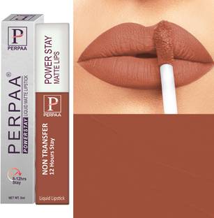 Perpaa Power stay Waterproof & Long lasting Matte liquid lipstick , shade no 21