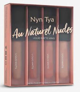 Nyn TYA Liquid Matte Minis Lipstick Nude Edition Waterproof Lipstick Pack Of 4