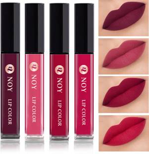 NOY Super Stay Matte Ink Bold Lip Color Liquid Lipstick Combo Pack of 4 Pcs #NL85