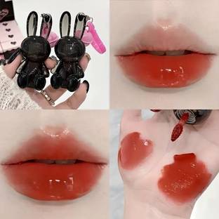 DAIMANPU GEGE BEAR Cute Rabbit Lipstick Set – Long-Lasting & Waterproof, Perfect Gift