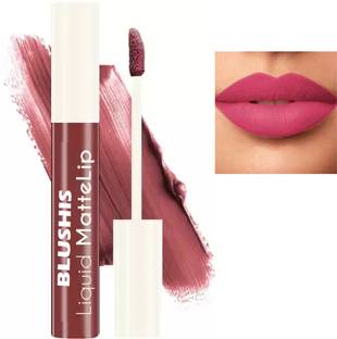 BLUSHIS Non Transfer Waterproof Longlasting Liquid Lipstick Combo Set of 1 pc