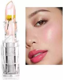 AFARAXIA Best Waterproof Long Lasting Flower Lip Gloss Crystal Jelly Lipstick Chocolate
