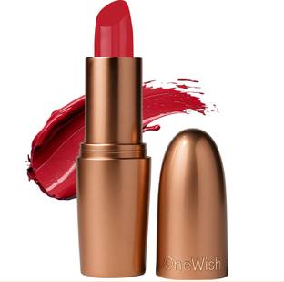 One Wish Creamy Matte Lipstick | 8 Hrs Long Lasting | Smooth & Soft Creamy Finish