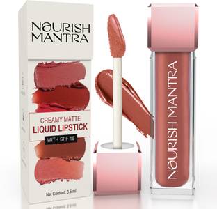 Nourish Mantra Smudge Proof Long Lasting Creamy Matte Liquid Lipstick With SPF 15