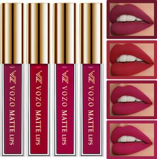 VOZO Vibrant Matte Liquid Lipstick - Long-Lasting & Smudge-Proof Combo Set-25