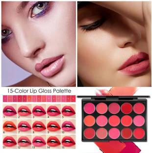 winry MAKEUP 15 SHADES MUTICOLOUR LIPSTICK PALLETE FOR WOMANS AND GIRLS