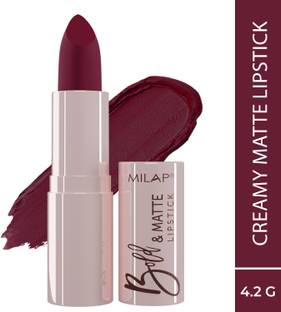 MILAP Bold & Matte Lipstick With Creamy Matte Finish & Luxurious Texture
